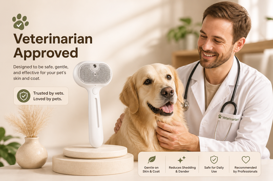 PawTopia™ SoftMist Grooming Brush