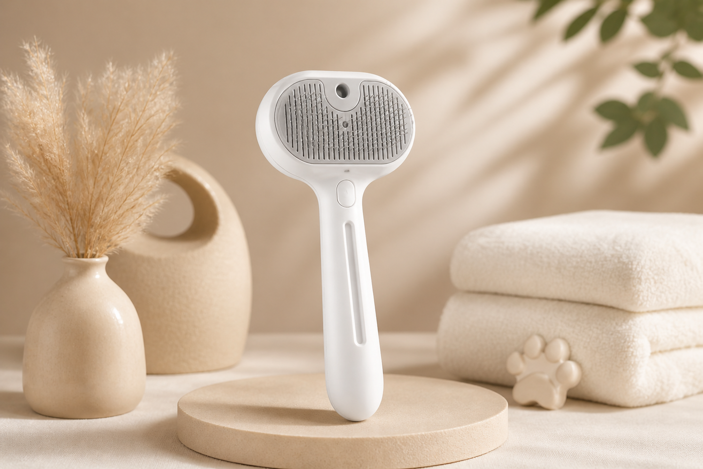 PawTopia™ SoftMist Grooming Brush